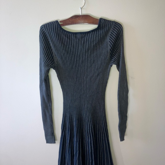 Women's long-sleeve, ribbed knit sweater dress from Express - Picture 5 of 5